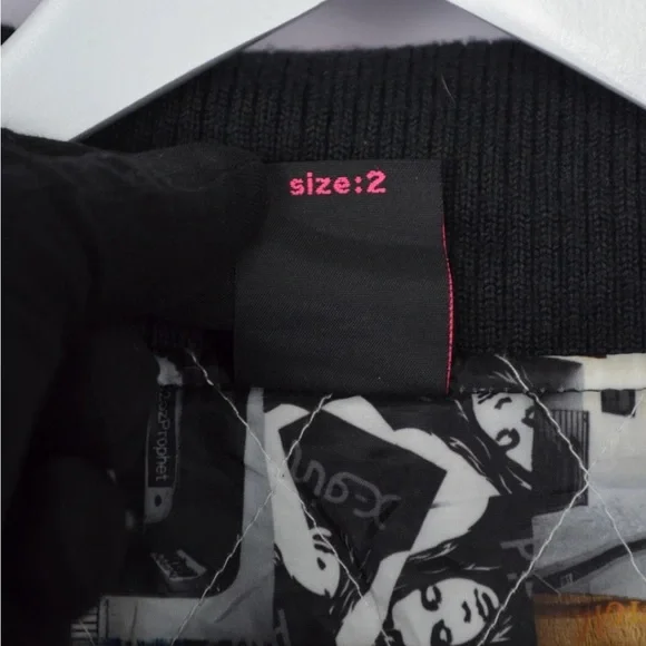 RARE! X-Girl Varsity Jacket College Leather Wool Hype Street Fashion Size 2 - Picture 13 of 14